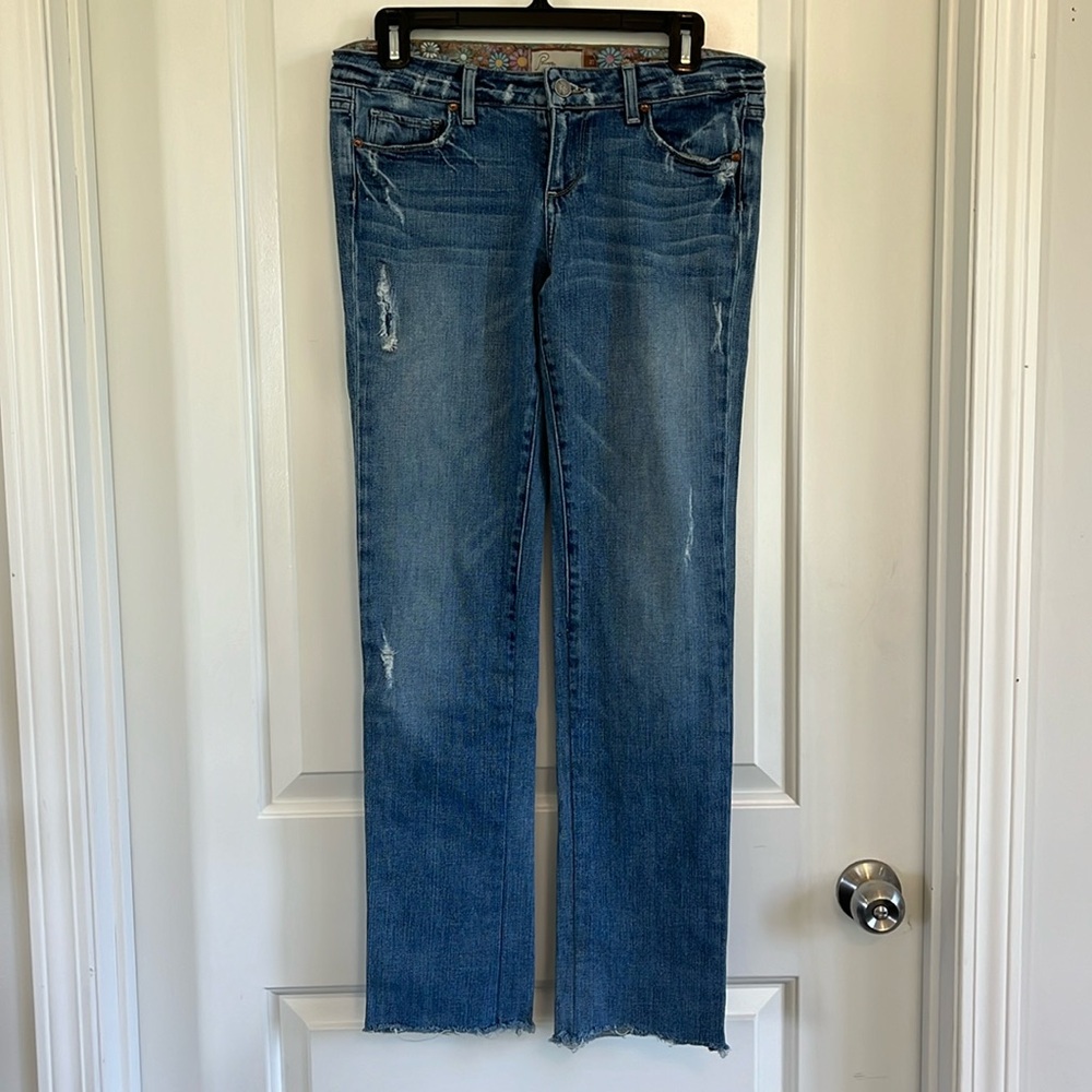 Paige Premium Denim Laurel Canyon low rise boot cut jeans size 27